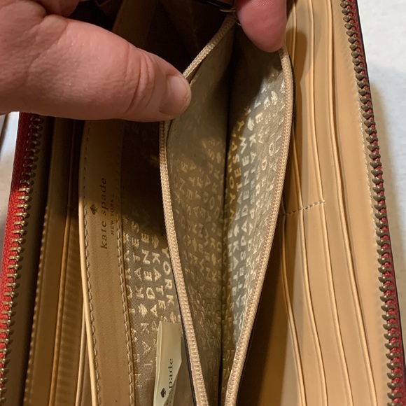 Red Kate Spade Leather Wallet - Picture 11 of 12